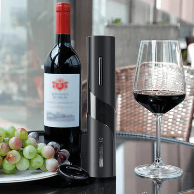 Abridor de Vinho Elétrico Automático Premium Original + 3 BRINDES GRÁTIS